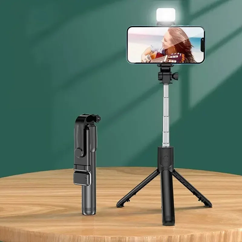 Bluetooth Remote Extendable Phone Tripod – Perfect for Selfies & Live Streaming