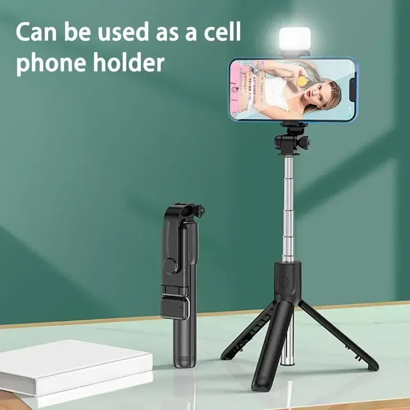 Bluetooth Remote Extendable Phone Tripod – Perfect for Selfies & Live Streaming