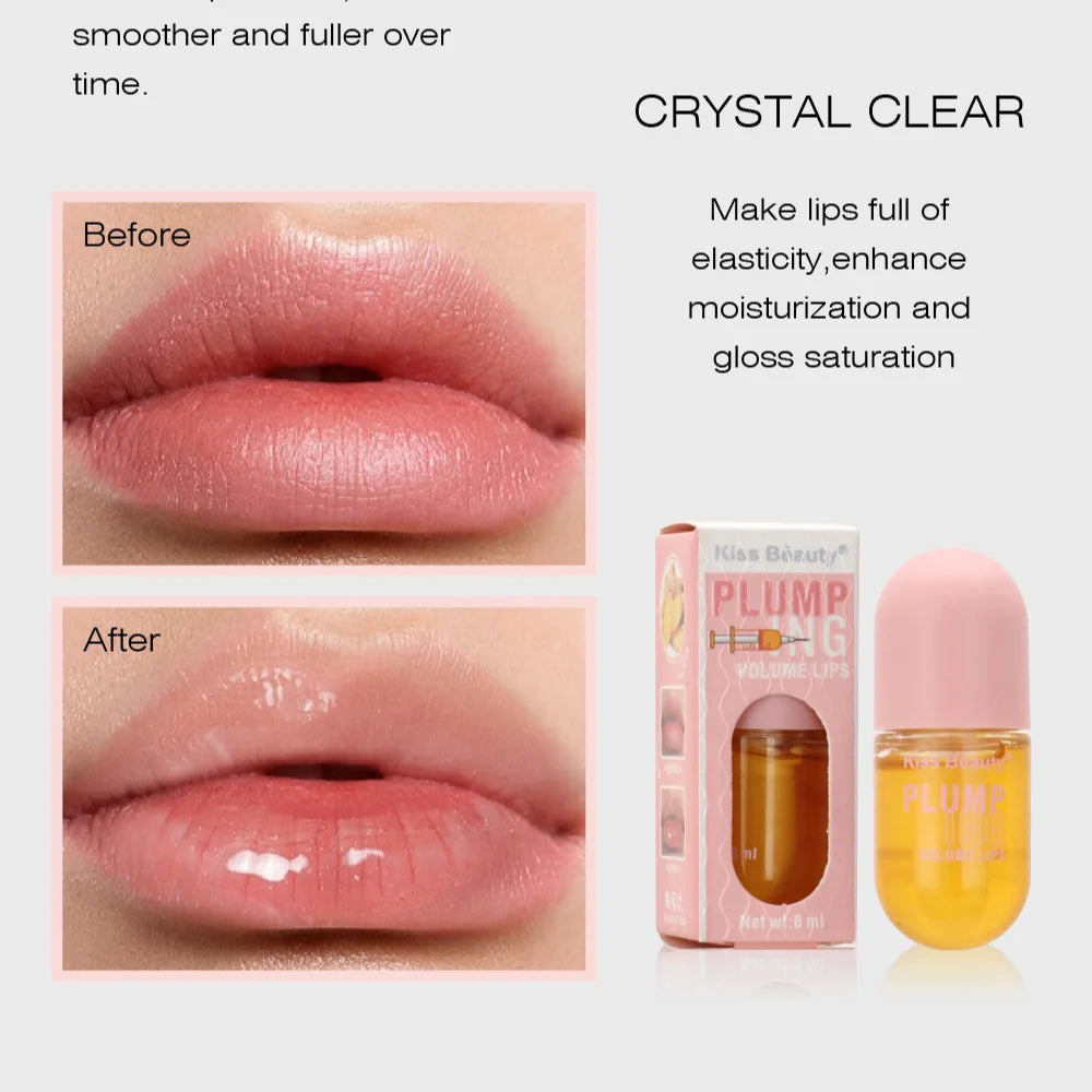 Long Lasting Lip Plumper Oil - Instant Lip Volume & Sexy Gloss