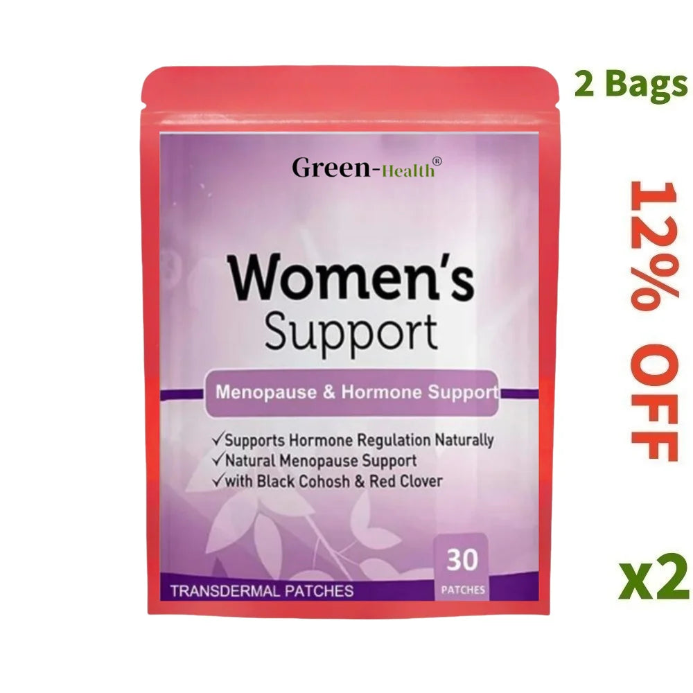 Womens Support Transdermal Patches Hormone Regulation Menopause Support -30 Patches One Month Supply