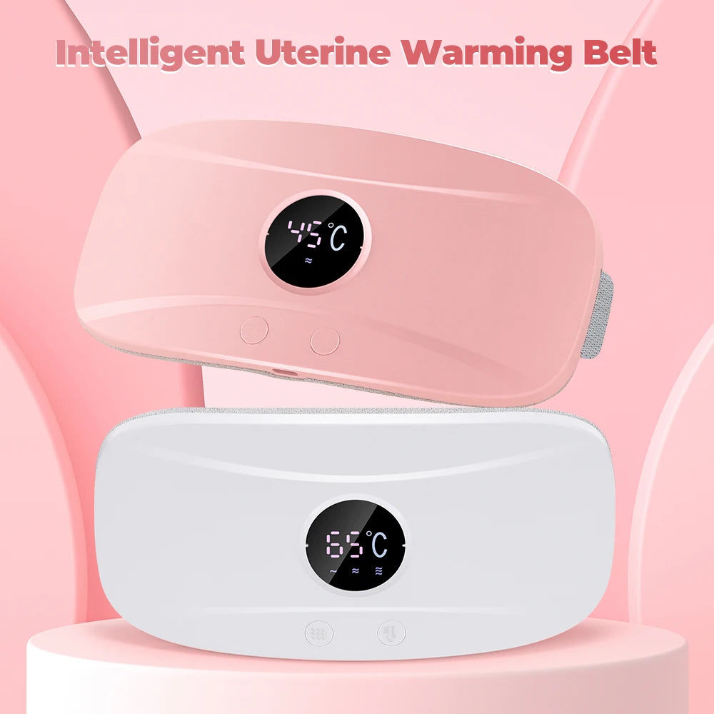 Electric Heating Belt Women Warming Menstrual Period Pain Relief Device Menstrual Cramp Massage Vibrator Abdominal Warmer Pad