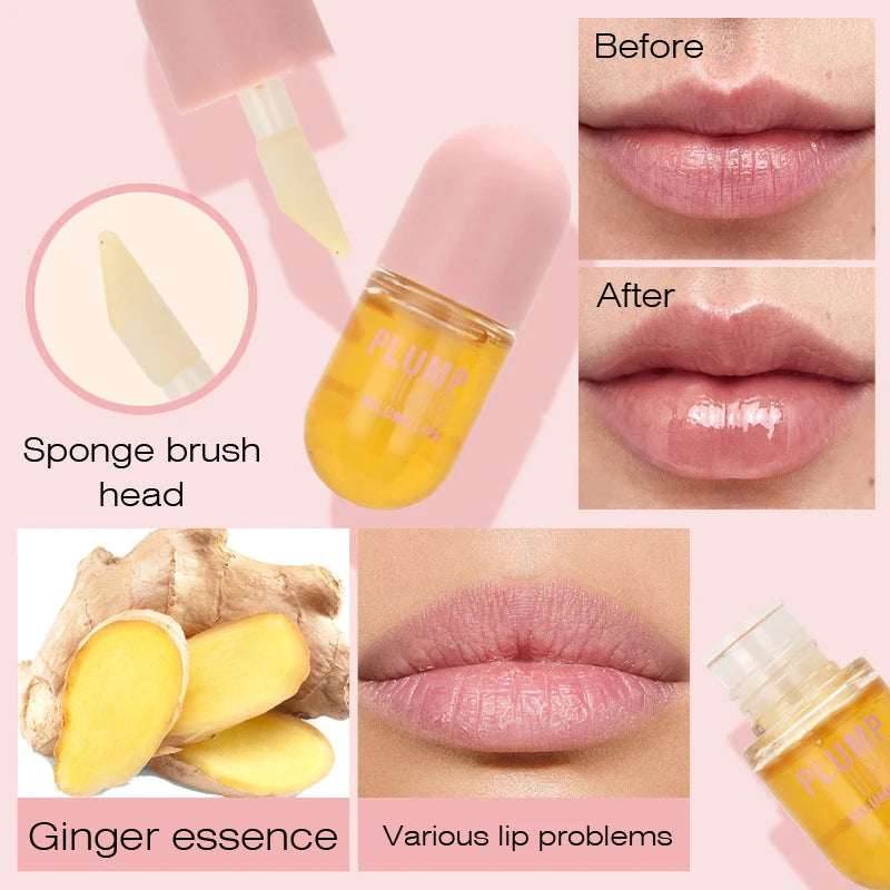 Long Lasting Lip Plumper Oil - Instant Lip Volume & Sexy Gloss