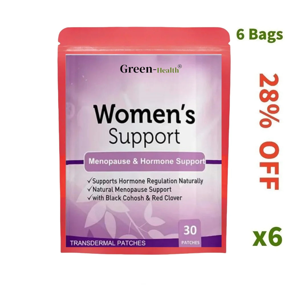 Womens Support Transdermal Patches Hormone Regulation Menopause Support -30 Patches One Month Supply