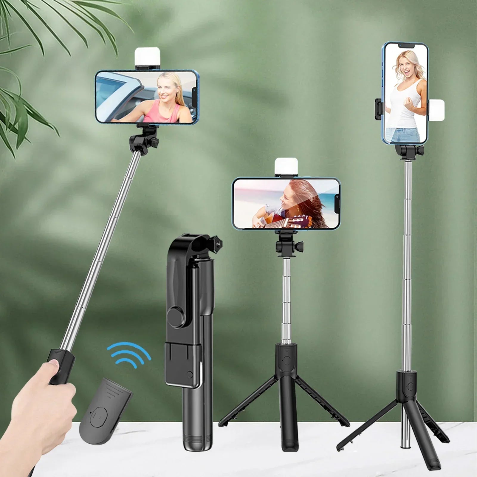 Bluetooth Remote Extendable Phone Tripod – Perfect for Selfies & Live Streaming