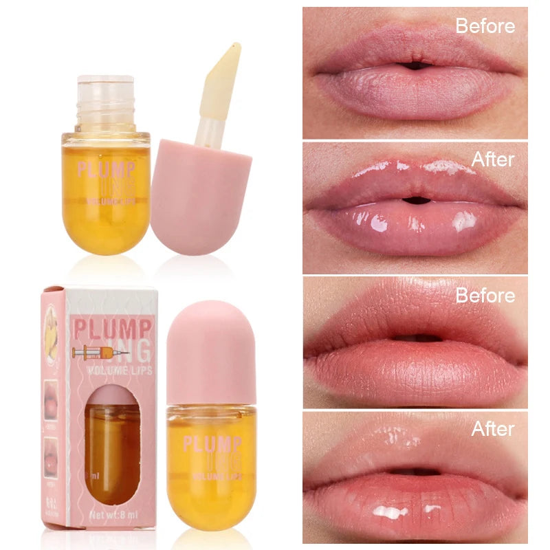 Long Lasting Lip Plumper Oil - Instant Lip Volume & Sexy Gloss