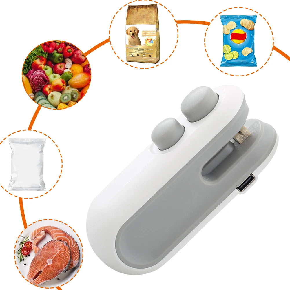 Seal with Style: Mini Heat Sealer – Freshness and Convenience in Every Click!"