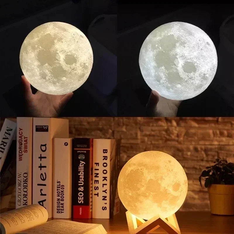 3D Moon Lamp with Humidifier and Aromatherapy – A Touch of Beauty and Wellness