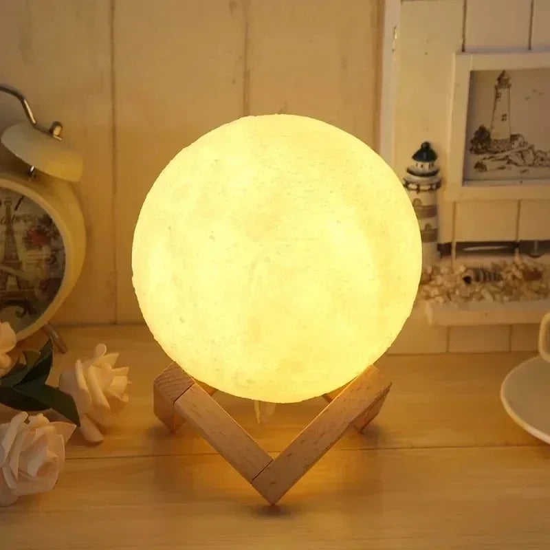 3D Moon Lamp with Humidifier and Aromatherapy – A Touch of Beauty and Wellness