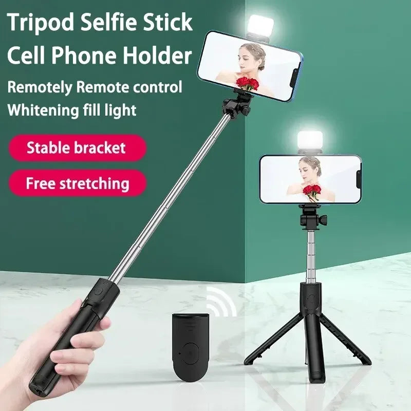 Bluetooth Remote Extendable Phone Tripod – Perfect for Selfies & Live Streaming