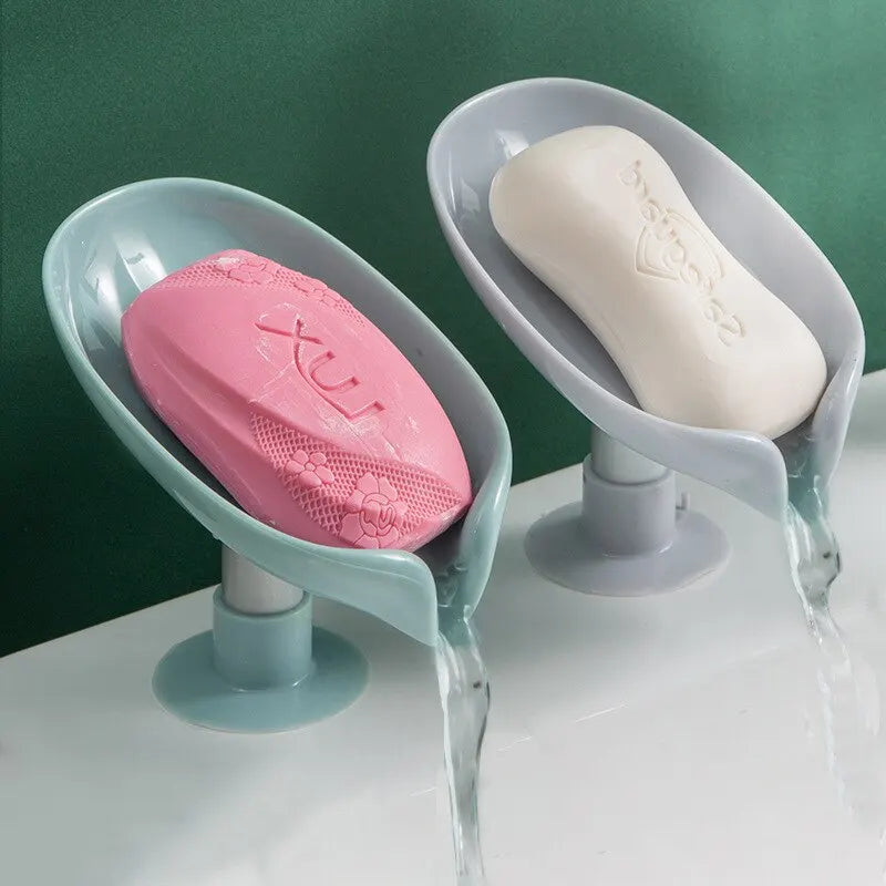 Leaf-Shaped Soap Holder Set - Style & Function for Your Home