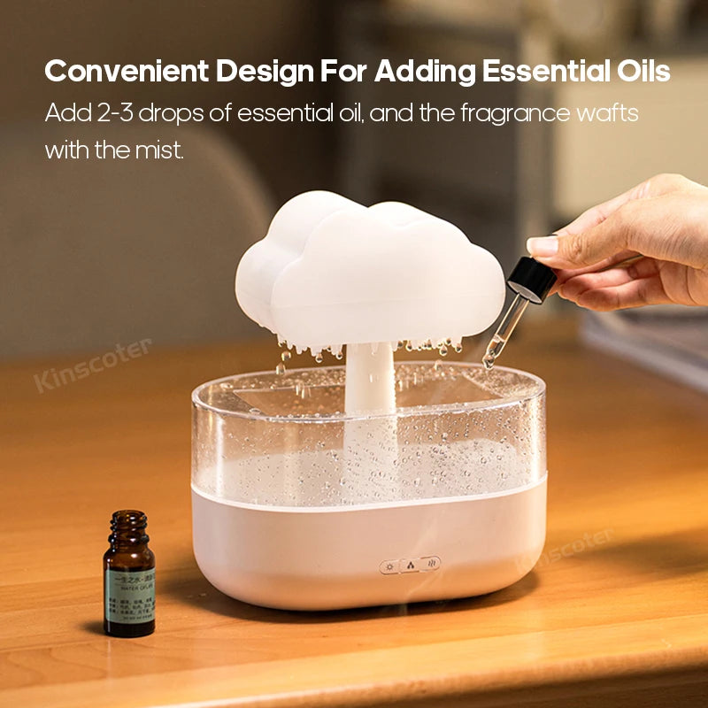 KINSCOTER Zen Rain Clouds – Aroma Diffuser and Humidifier That Captivates!