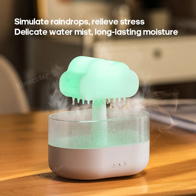 KINSCOTER Zen Rain Clouds – Aroma Diffuser and Humidifier That Captivates!