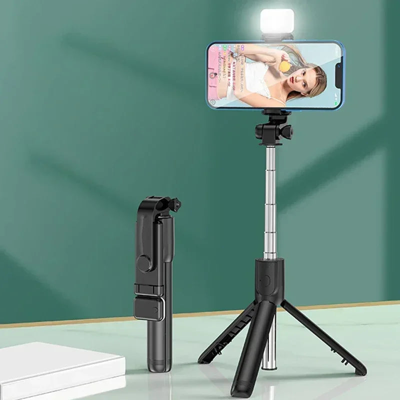 Bluetooth Remote Extendable Phone Tripod – Perfect for Selfies & Live Streaming