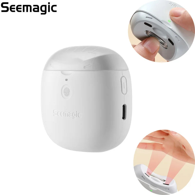 Youpin Seemagic Electric Automatic Nail Clipper pro Touch Start Infrared Protection Upgrade Cutter with LED Light Nail Clippers