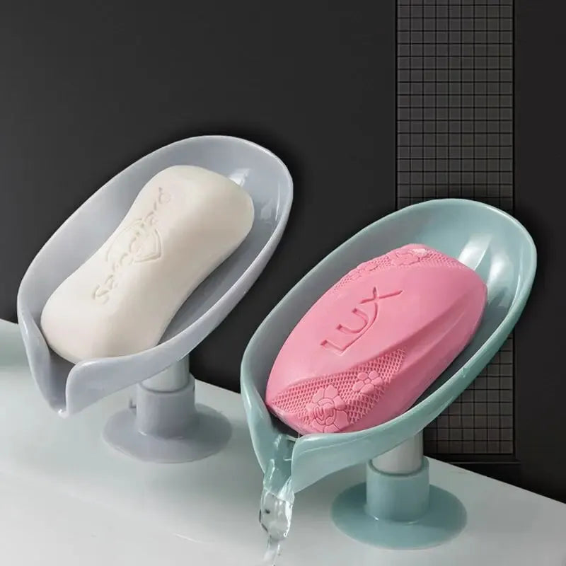 Leaf-Shaped Soap Holder Set - Style & Function for Your Home