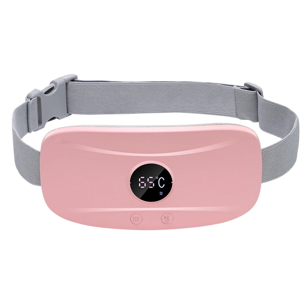 Electric Heating Belt Women Warming Menstrual Period Pain Relief Device Menstrual Cramp Massage Vibrator Abdominal Warmer Pad