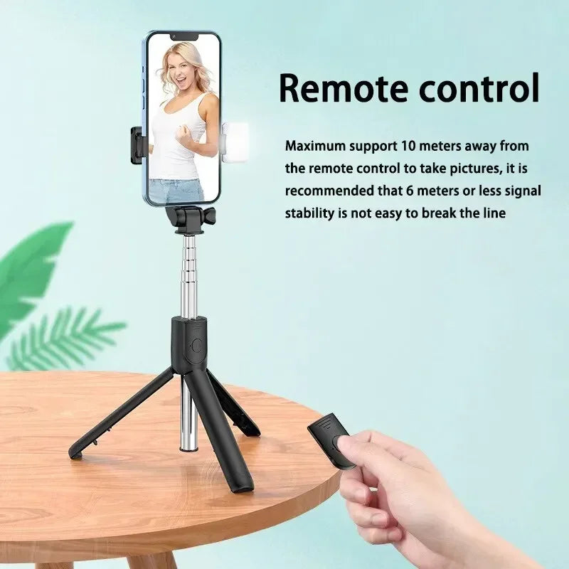 Bluetooth Remote Extendable Phone Tripod – Perfect for Selfies & Live Streaming