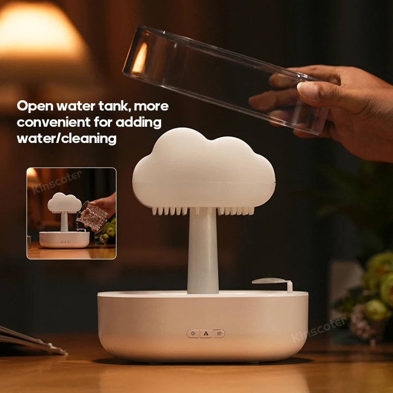 KINSCOTER Zen Rain Clouds – Aroma Diffuser and Humidifier That Captivates!