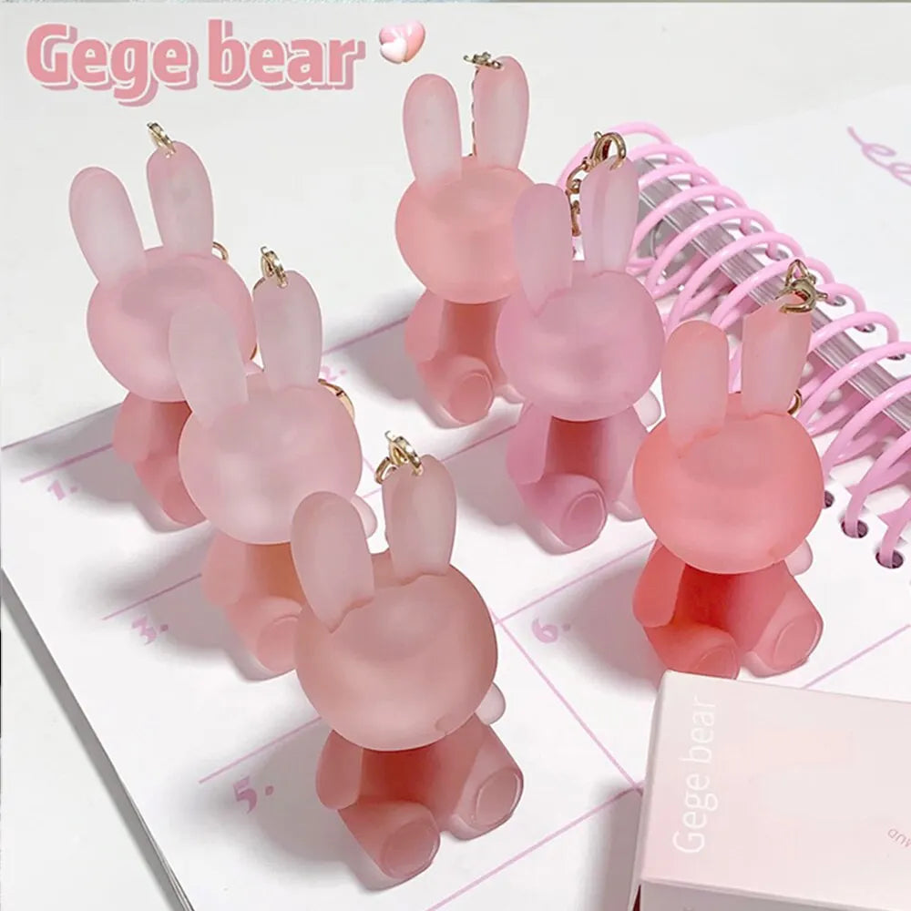 Gege Bear Rabbit Lip Glaze, Matte Velvet Lip Clay Long-lasting Color Non-drying Lipstick