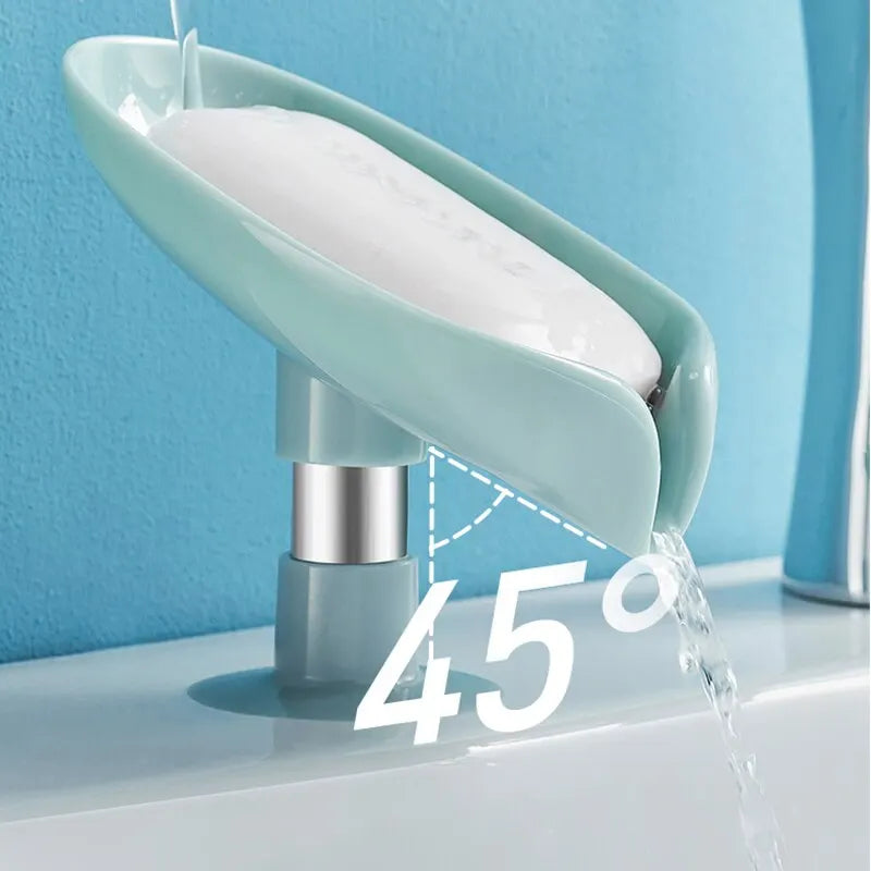 Leaf-Shaped Soap Holder Set - Style & Function for Your Home