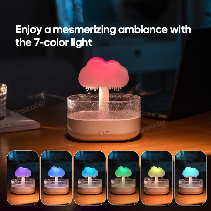 KINSCOTER Zen Rain Clouds – Aroma Diffuser and Humidifier That Captivates!